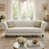 Cream White + Fabric + 3 Seat