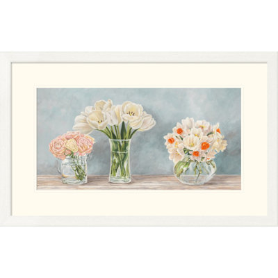 " Fleurs Et Vases Aquamarine "