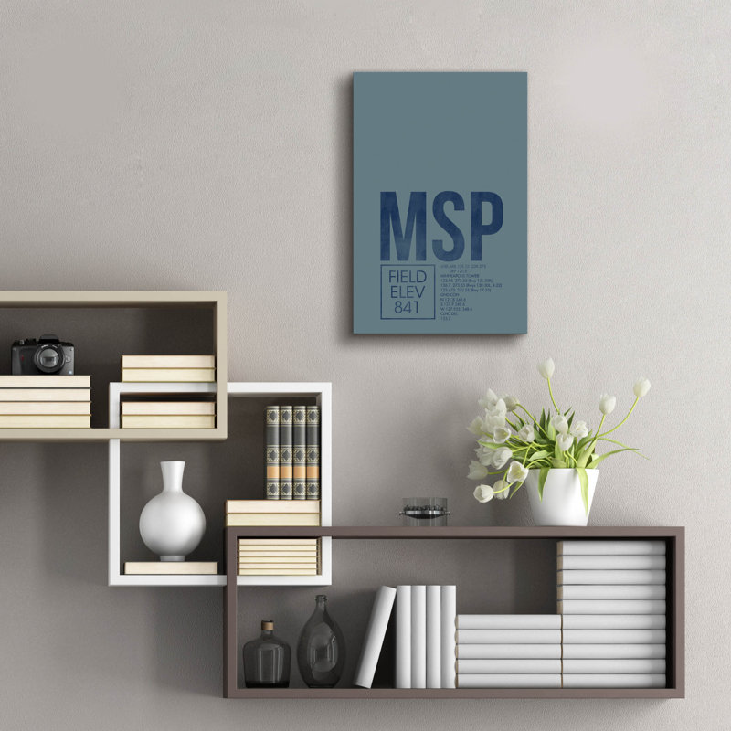 "MSP ATC" par O8 à gauche, H 24 po x l 16 po x P 0,2 po