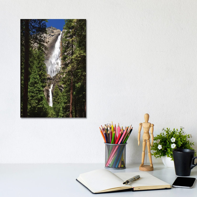 Usa, California, Yosemite National Park. Yosemite Falls Landscape. 1 Piece Wrapped Canvas Painting, 30.48cm H x 20.32cm W