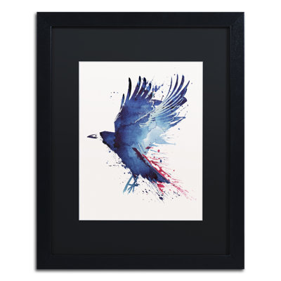 « sanglante crow » par robert farkas, impression encadrée