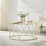 Gold Round Coffee Tables You'll Love | Wayfair