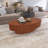 Handcrafted Relief Oval Coffee Table-162514195