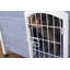 Niche pour chien d'intérieur avec plancher surélevé et fond antidérapant, niche pour chien en bois avec porte verrouillable en fer-76760226