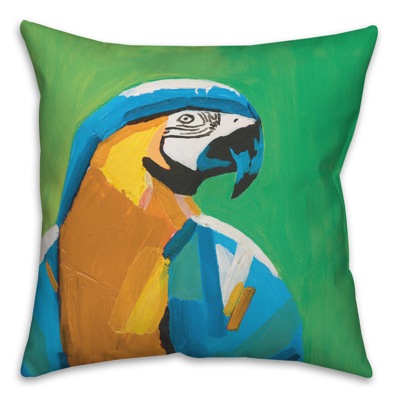 Outdoor Reversible Throw Pillow, Light Green