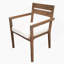 Ensemble de salle à manger 7 pièces pour l'extérieur, table en bois avec 6 chaises pour la pelouse, la cour, la terrasse du jardin, au bord de la piscine-1076329439