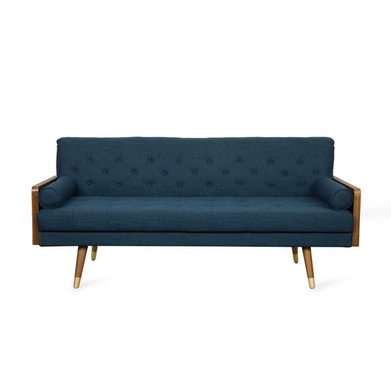 Canapé 3 places capitonné Bel-Air de style moderne du milieu du siècle, 72,2 po, avec coussins de soutien