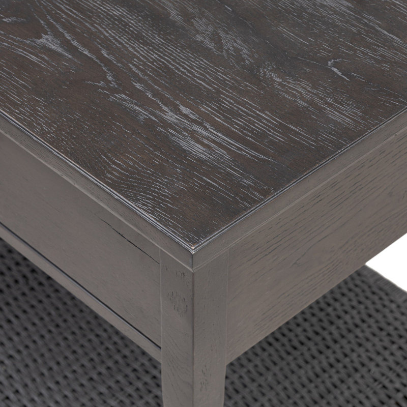 Mott Nightstand, Smoked Black