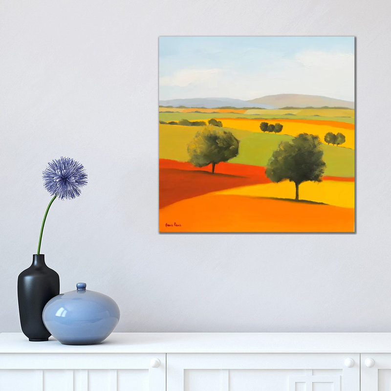 Red Tree 1 Piece Wrapped Canvas Painting, 45.72 cm H x 45.72 cm W x 1.91 cm D