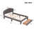 Teddy Fleece  Upholstered Platform Bed with Drawer