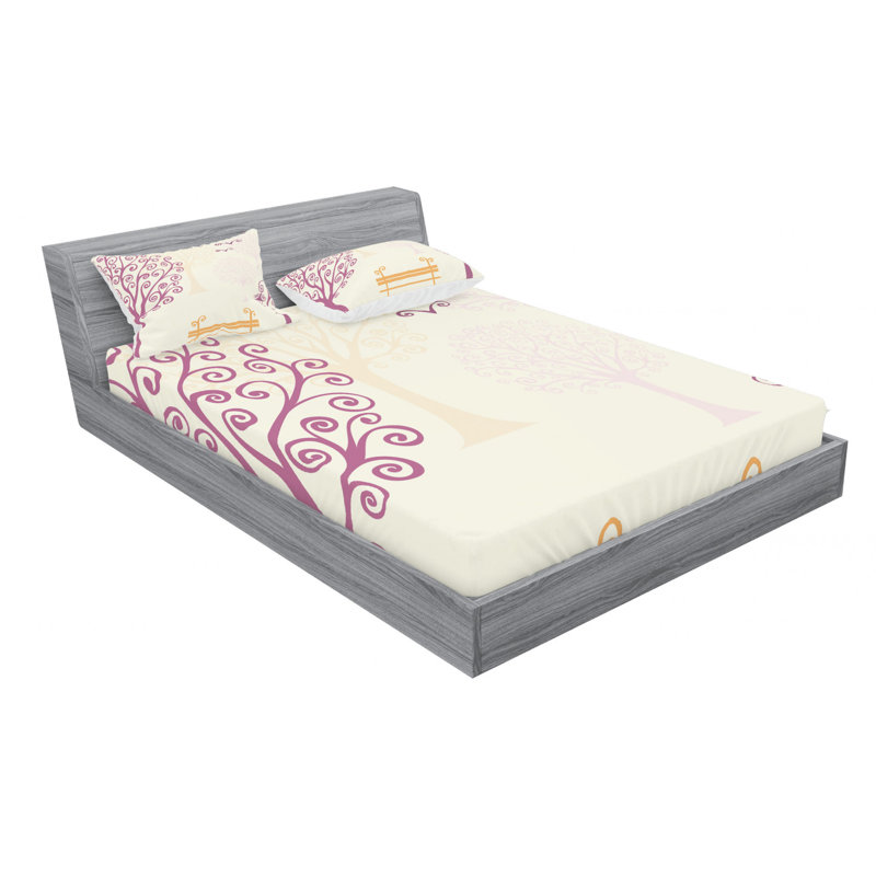 Microfiber Sheet Set, Queen Sheet Set with Fitted Sheet