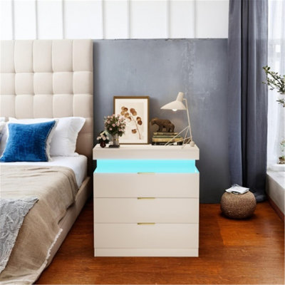Table de chevet polyvalente avec fonctions avancées pour rehausser la chambre à coucher