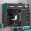 Lilianna Single (3') 4 Drawer Bed Frames High Sleeper Loft Bed with Built-in-Desk-40793807