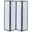 Paravent pliable Shoji à 4 panneaux Sartre, en bois d'hévéa durable*al Decor