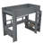 Wood Gaming Loft Bed with Desk, Multi-storage Shelves, LED and Charging Station, Dark Gray-1639059980