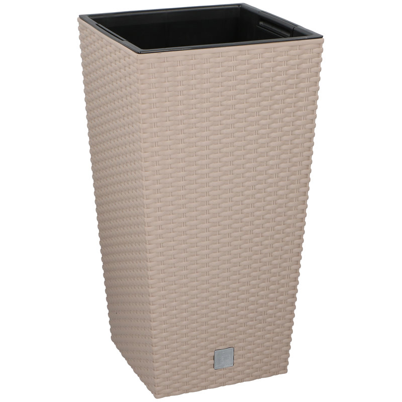 Pot Planter, Beige, 50 cm H x 27 cm W x 27 cm D