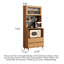 Armoire de rangement multifonctionnelle en bois massif