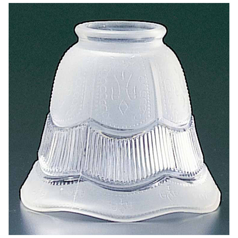 Abat-jour suspendu en verre givré H 4,75 po x l 4,25 po