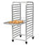 Support à paniers à 15 niveaux en aluminium avec roulettes verrouillables, chariot de refroidissement mobile de grande capacité pour restaurant de cuisine