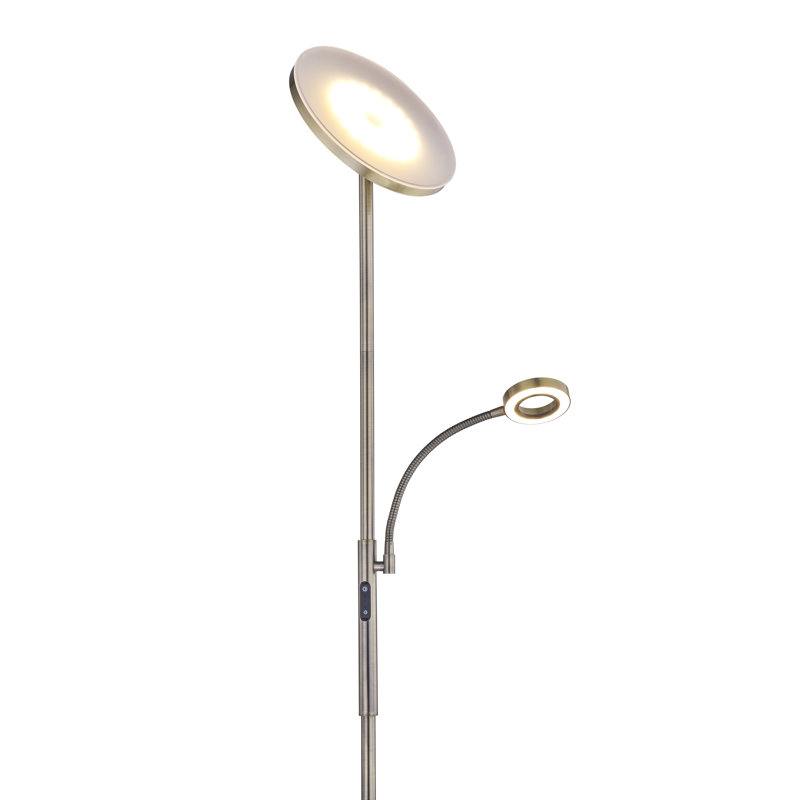 70'' LED Tree Floor Lamp, Antique Brass