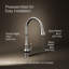 Artifacts Touchless and Voice-Activated Pull Down Kitchen Sink Faucet with Three-Function Sprayhead-49871529