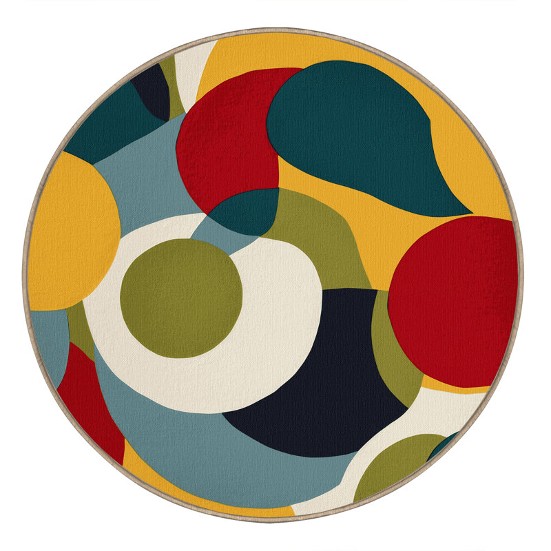 Retro Sparkle Rug, Round 5'