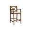 Bois - configuration du dossier croisé splendide, coussins d'eau, 45,54 po de hauteur, assemblage, H, sièges d'extérieur, 2 pièces