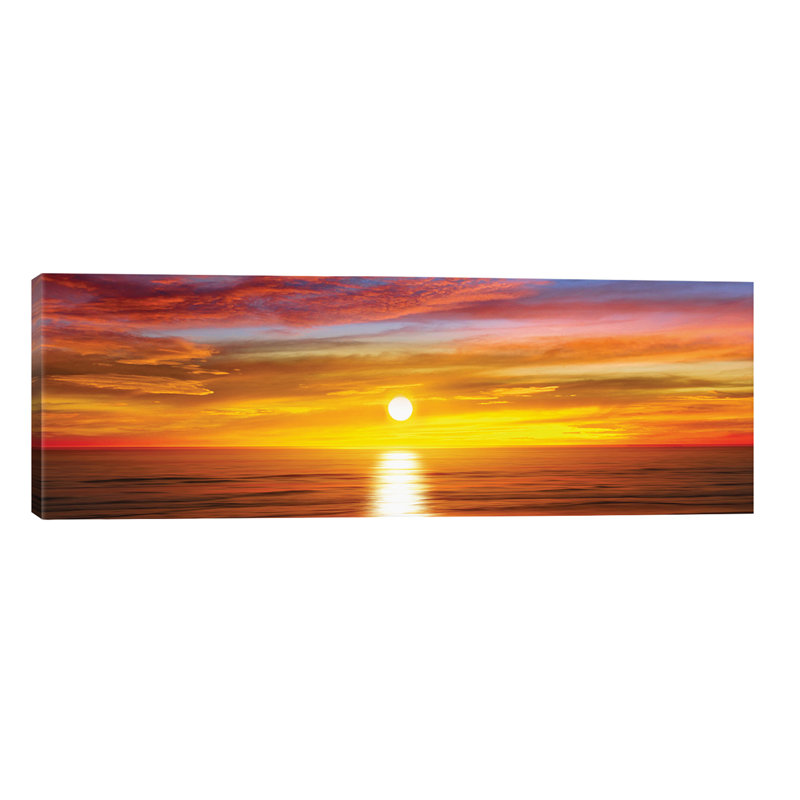 Sunlit Horizon IV by Maggie Olsen - Wrapped Canvas Panoramic Print, 30.48 cm H x 91.44 cm W x 1.91 cm D