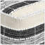 Pouf carré orge - blanc / beige / noir