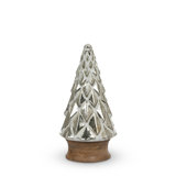 Park Hill Collection Whitewash Silver Mercury Glass Tabletop Tree, 13"