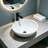 Topcraft White 16X16-Inch Ceramic Vessel Bathroom Sink