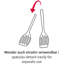 Double spatule et pince détachables Westmark 2-en-1