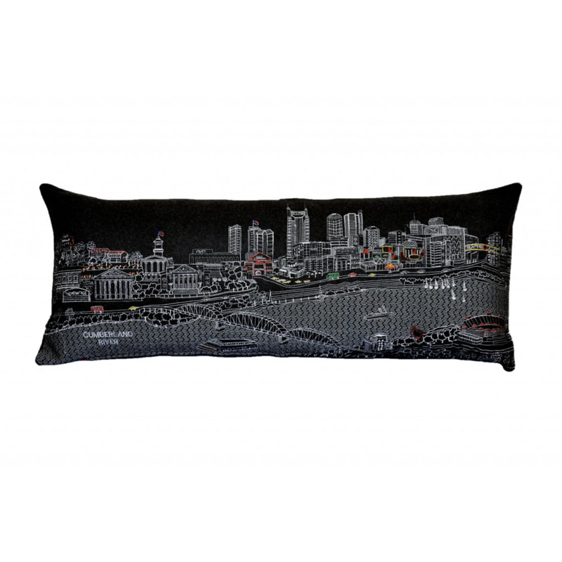 Coussin Nashville Skyline, Noir