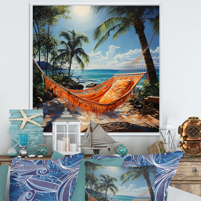 " Beach Tropical Vibes Pointillism II "