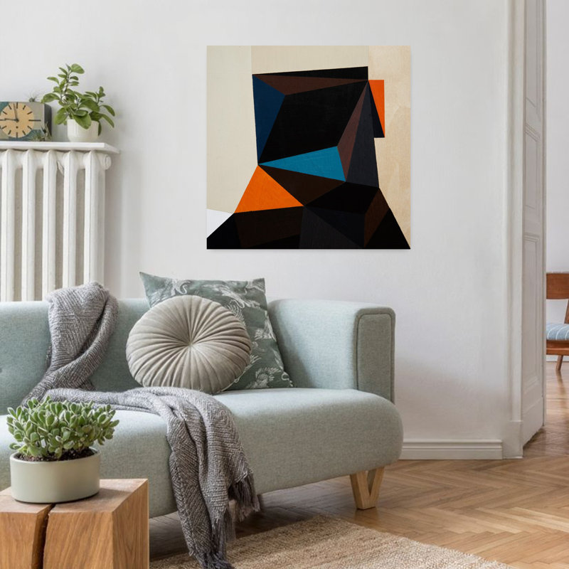 Art contemporain contemporain abstrait, H 32 po x l 32 po