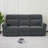 Endrik 87.8" Width zero clearance recliner  Power Reclining Sofa with Flip Down Console and LED Light, 3-Seater Couch for Small Spaces Living Room and RV-416406959