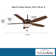 52" Mojo 5 - Blade LED Standard Ceiling Fan with Pull Chain and Light Kit Included