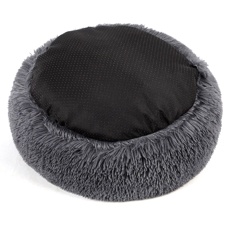Velvet Bolster Pet Bed