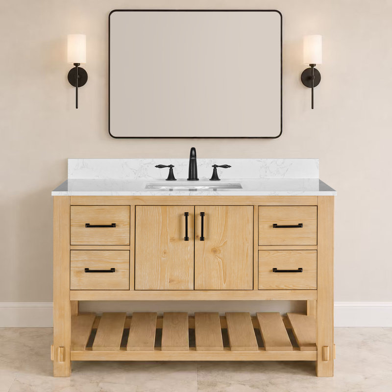 salle de bain, Spruce Light Brown, Black, 72"