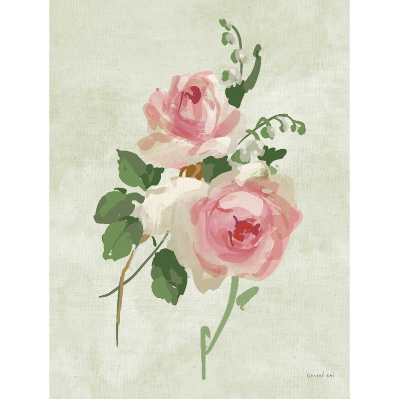 Chiraca Impressionist Garden I - Impression sur toile tendue, H 16 po x l 12 po