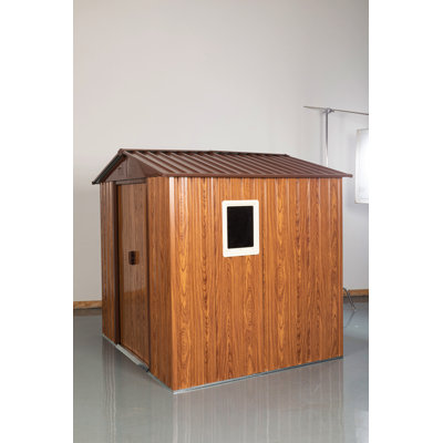 6Ft X 6Ft Outdoor Metal Storage Shed With Metal Foundation ,With Window