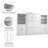 Arlex Queen Bed and 2 Shelving Units with Doors (126W)-88513669