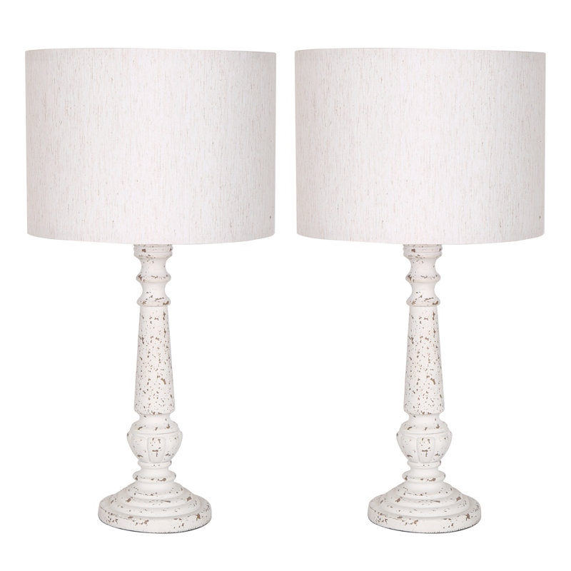 Tomisin 62.5Cm White Standard Table Lamp Set