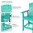 Cezalinda High Adirondack Chair with Table-1313953027