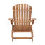 Ensemble de 2 chaises Adirondack pliantes en bois de pruche brun clair avec dossier pré-assemblé, chaises de patio pliables pour la terrasse et le foyer