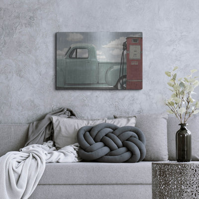 «Vintage Truck 2» par James Wiens, art mural en métal