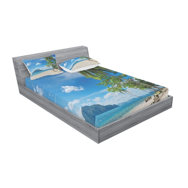 Microfiber Sheet Set, Queen Sheet Set with Fitted Sheet