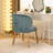 Modern Curved Back Accent Chair-1433428394
