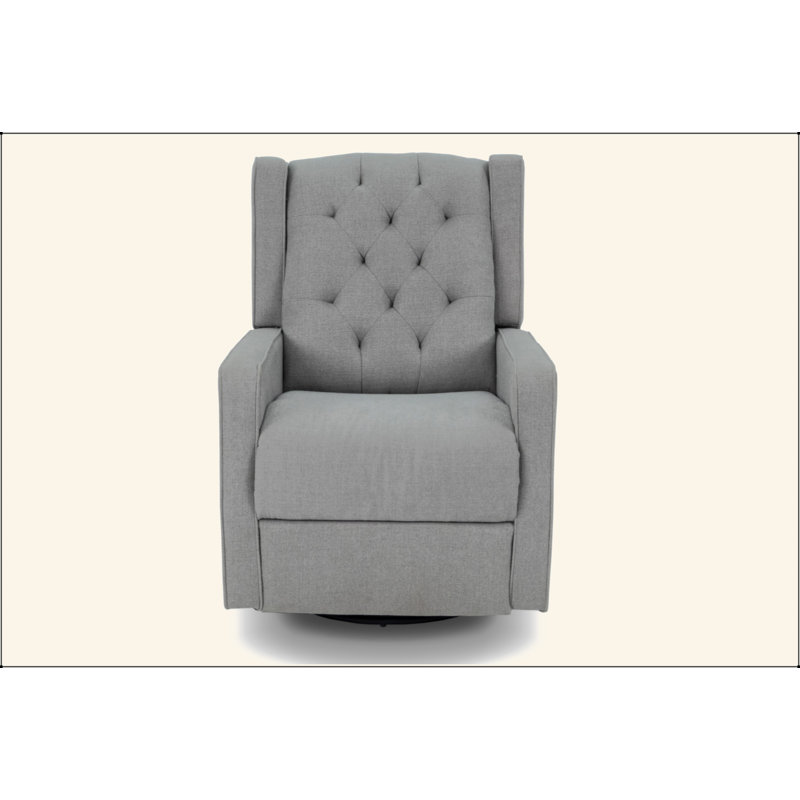 Swivel Glider Recliner, Dark Gray