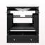 Meuble-lavabo 30 po avec lavabo, armoire multifonctionnelle avec portes et tiroir, cadre solide et panneau de fibres à densité moyenne, noir-594632859